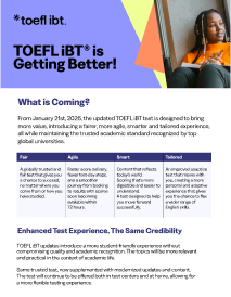 Flyer Estudiantil TOEFL iBT