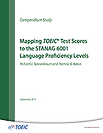 lee más sobre cómo mapear las puntuaciones del examen TOEIC con los niveles de competencia lingüística STANAG 6001