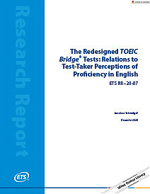 Lee Los Rediseñados Tests Puente TOEIC: Relaciones con las percepciones de competencia en inglés por parte de los examinados