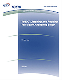 lee más sobre el estudio de anclaje de la escala de la prueba de escucha y lectura del TOEIC