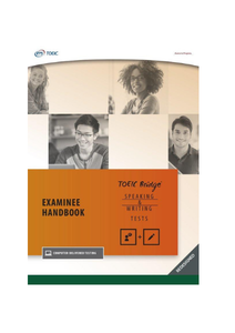 Manual del Examinado de Expresión Oral y Escritura Puente del TOEIC