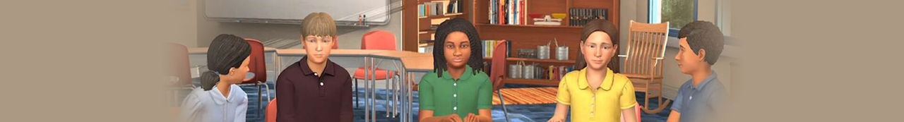 Simulated classroom students