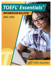 thumbnail toefl essentials bulletin 2022-23